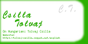 csilla tolvaj business card